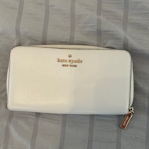Kate Spade Cream Zip-Around Wallet